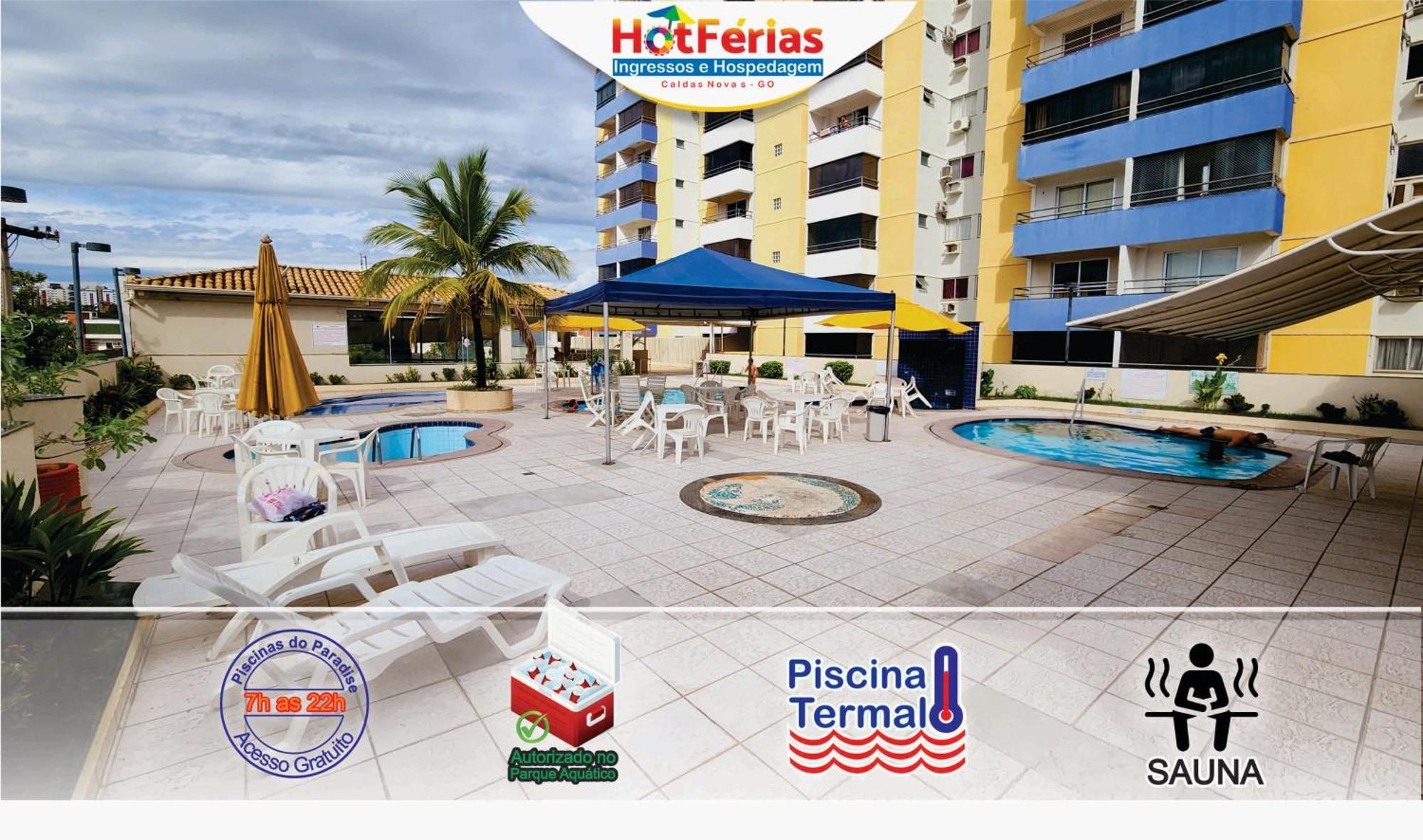 Flat Paradise, Piscinas Termais, Proximo Ao Centro - Hotferias Caldas Novas Dış mekan fotoğraf