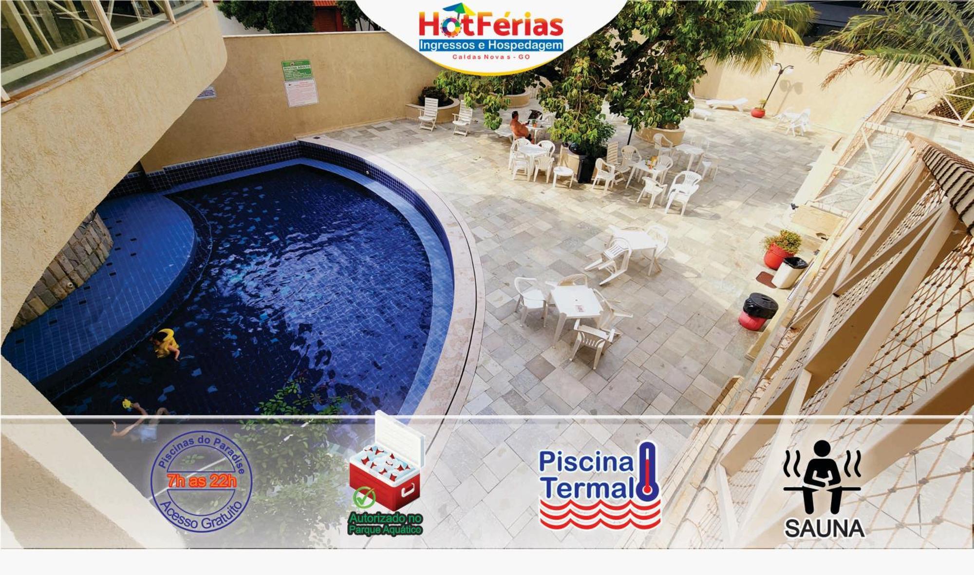 Flat Paradise, Piscinas Termais, Proximo Ao Centro - Hotferias Caldas Novas Dış mekan fotoğraf