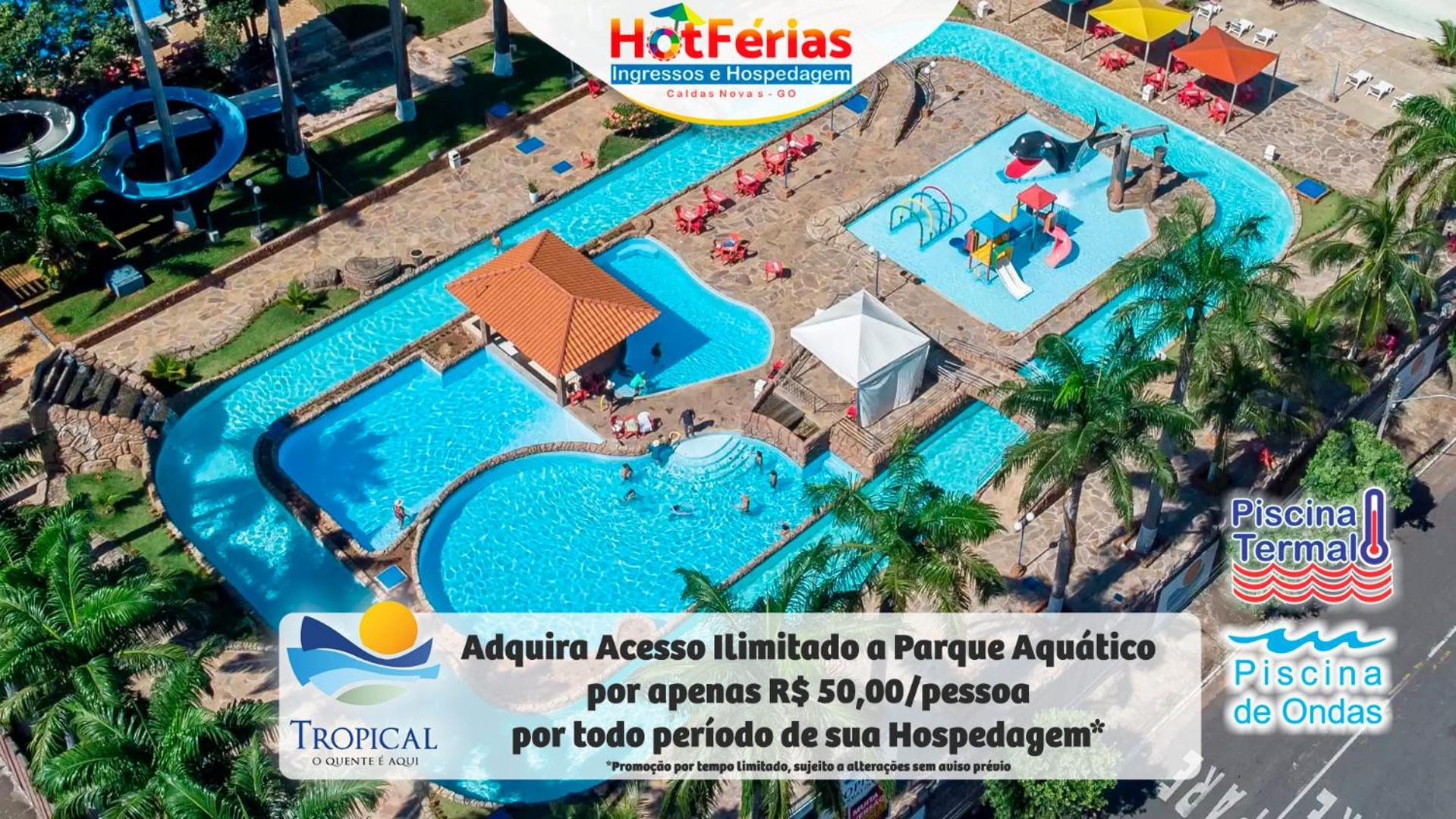 Flat Paradise, Piscinas Termais, Proximo Ao Centro - Hotferias Caldas Novas Dış mekan fotoğraf