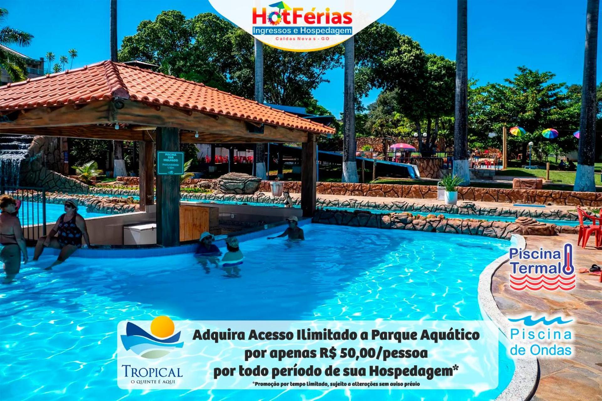 Flat Paradise, Piscinas Termais, Proximo Ao Centro - Hotferias Caldas Novas Dış mekan fotoğraf